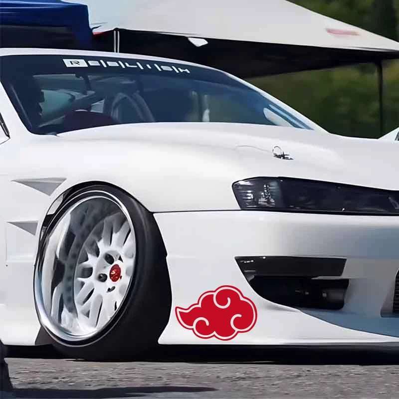 Naruto Akatsuki Red Cloud Sticker Decal (S / M / L)