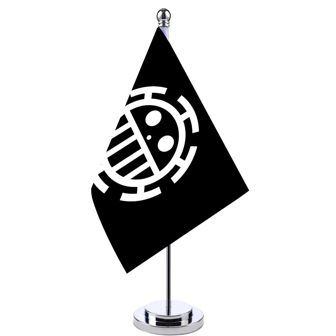 Miniso Anime One Piece Straw Hat Luffy Flag Ace Table Flag Anime Peripheral Desktop Decoration