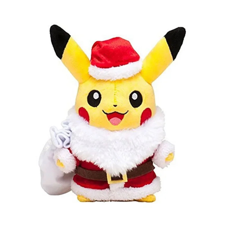 Christmas Pikachu & Charmander Plush Set – 25cm Holiday Edition