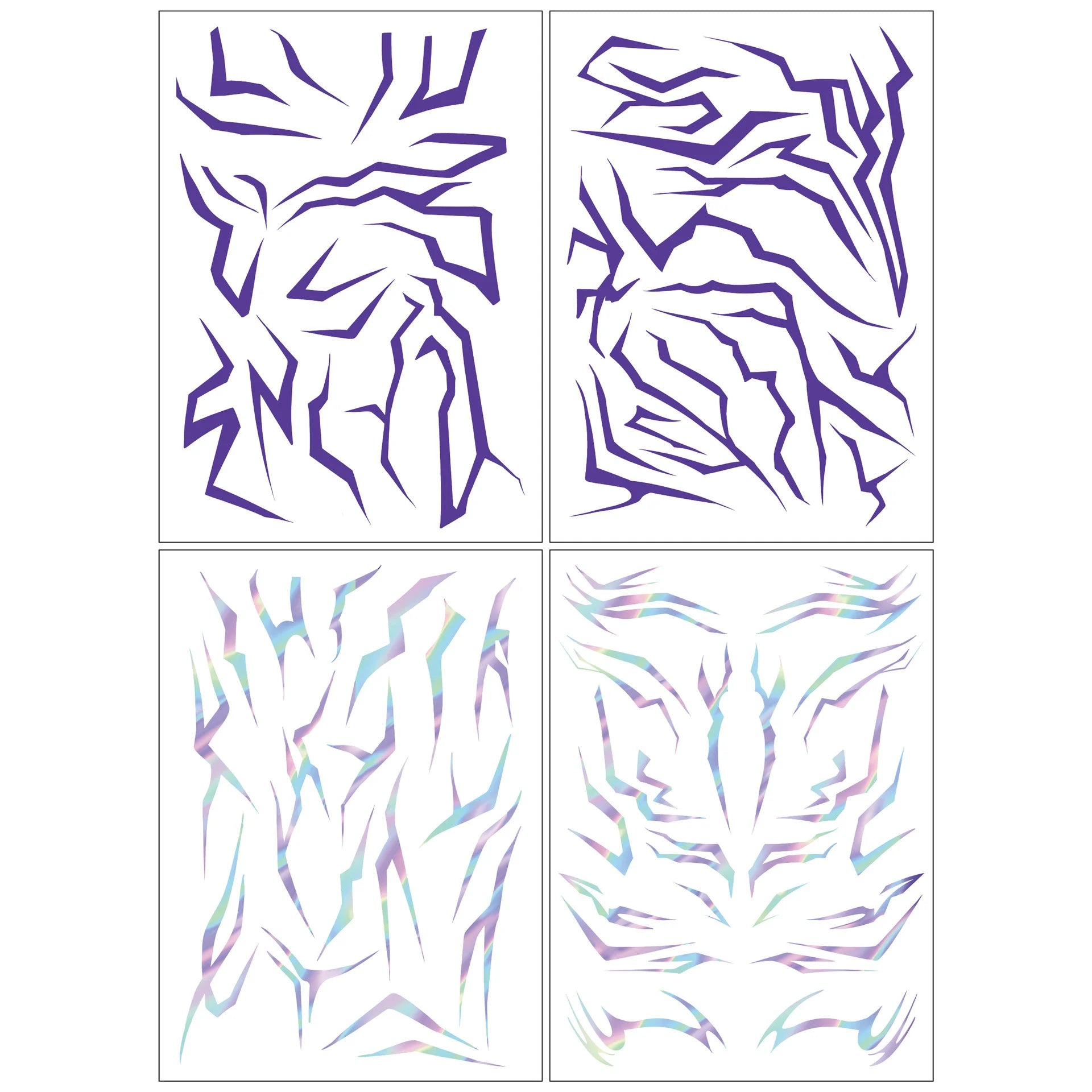 UV Glow Temporary Tattoos – Cut, Apply & Glow