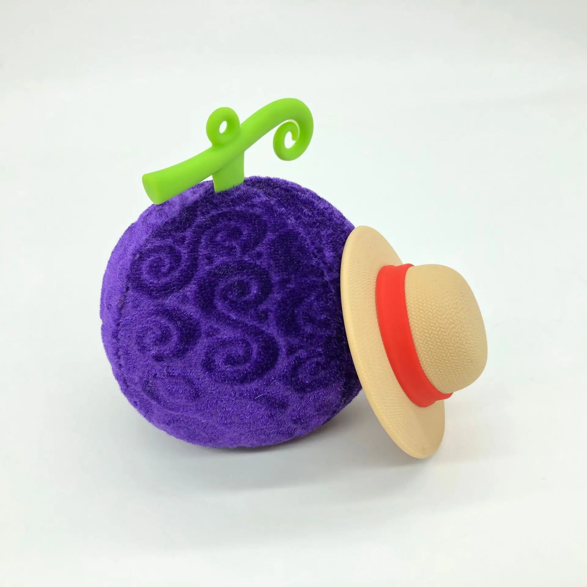 One Piece Devil Fruit Keychain – Gum-Gum Fruit with Straw Hat