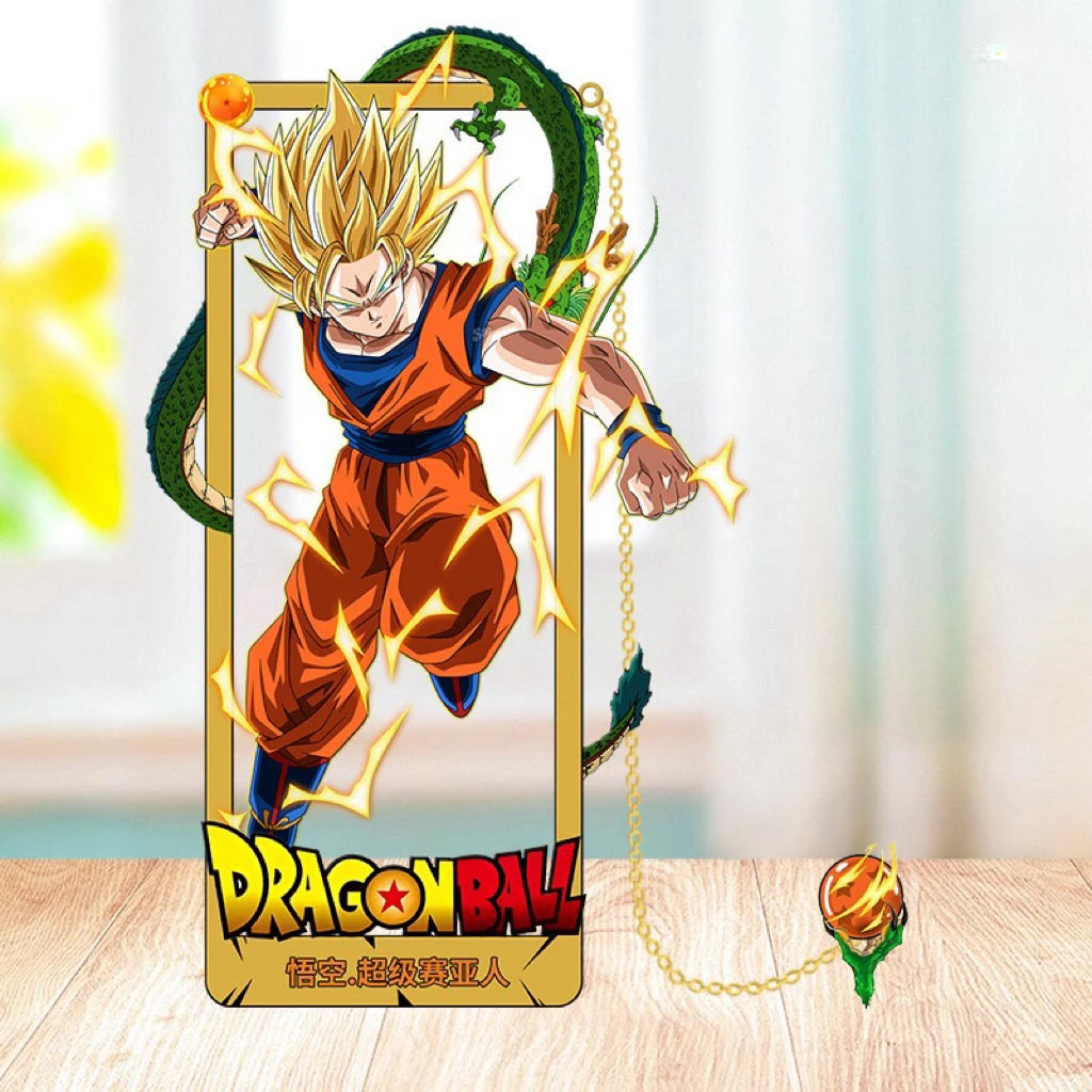 Dragon Ball Z 3D Metal Bookmarks – Anime Character Collection