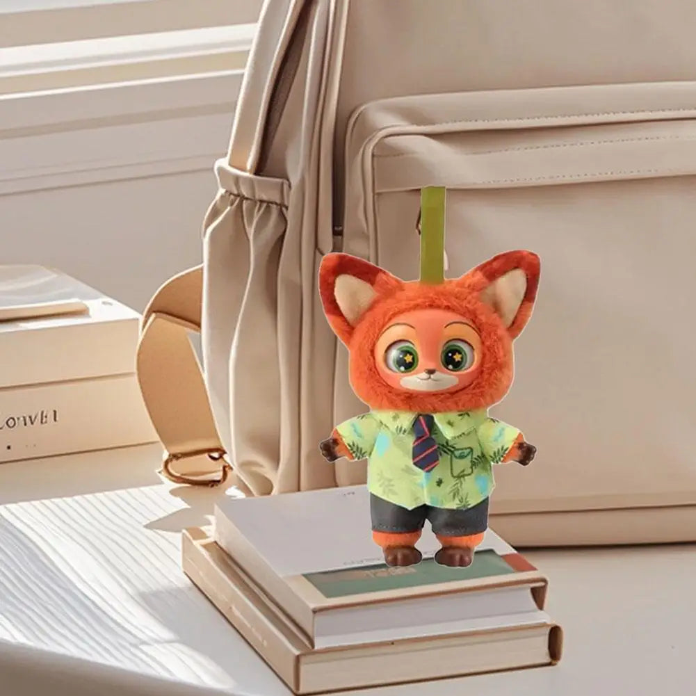 Zootopia Plush Character Keychains – Mini Plush Bag Charms