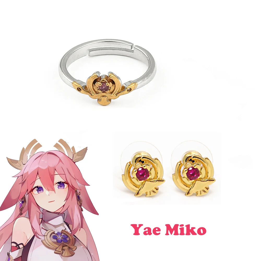 Genshin Impact Character Rings – Anime Jewelry Collection