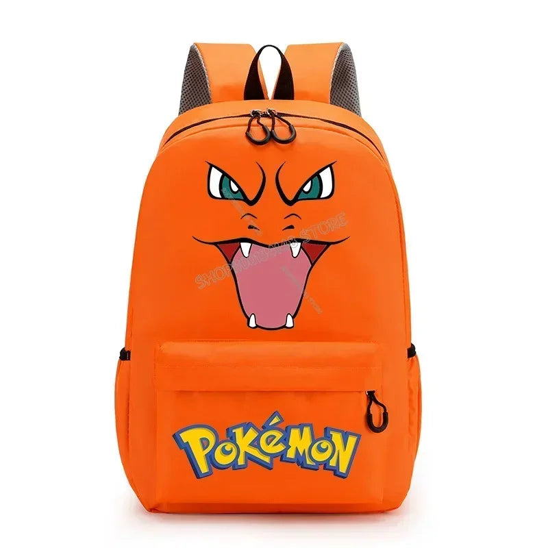 Pokémon Character Backpack – Pikachu, Charizard, Charmander, Bulbasaur, Squirtle & Jigglypuff Designs
