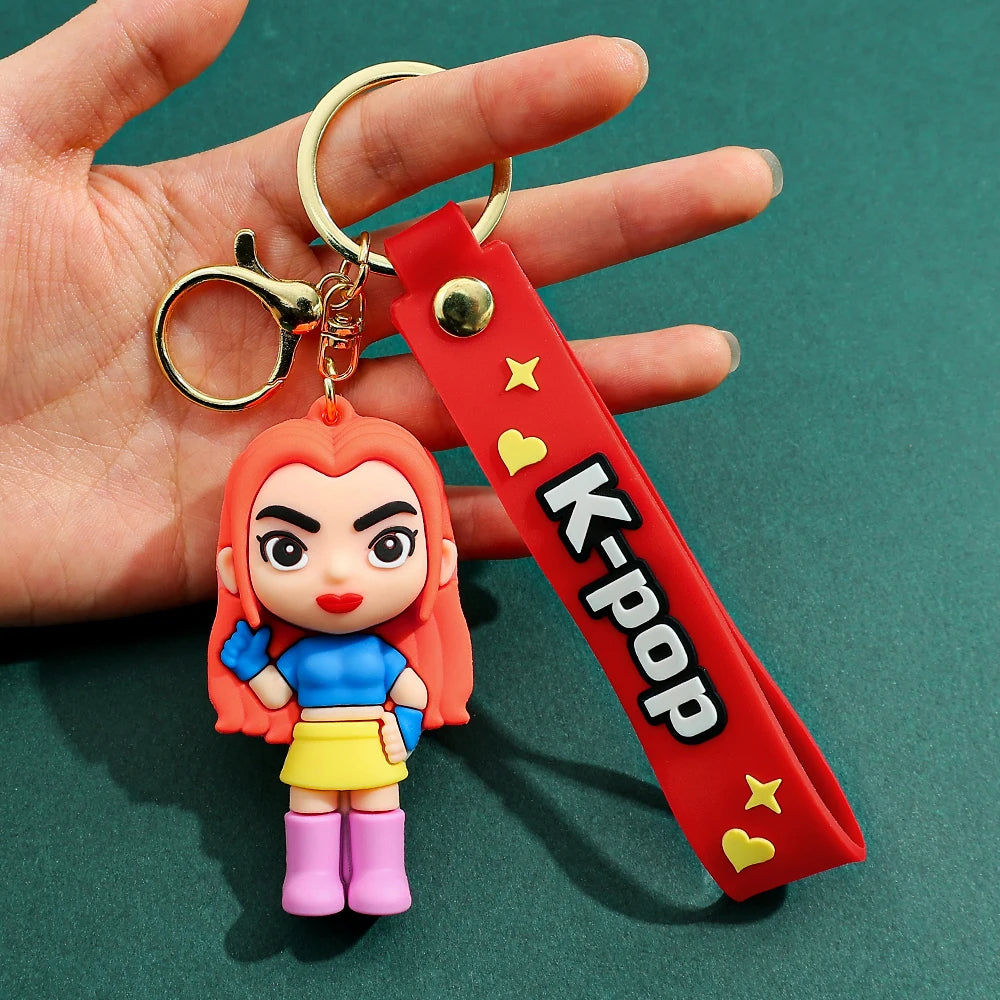 K-POP Demon Hunters Keychain – Anime-Inspired Collectible Charm