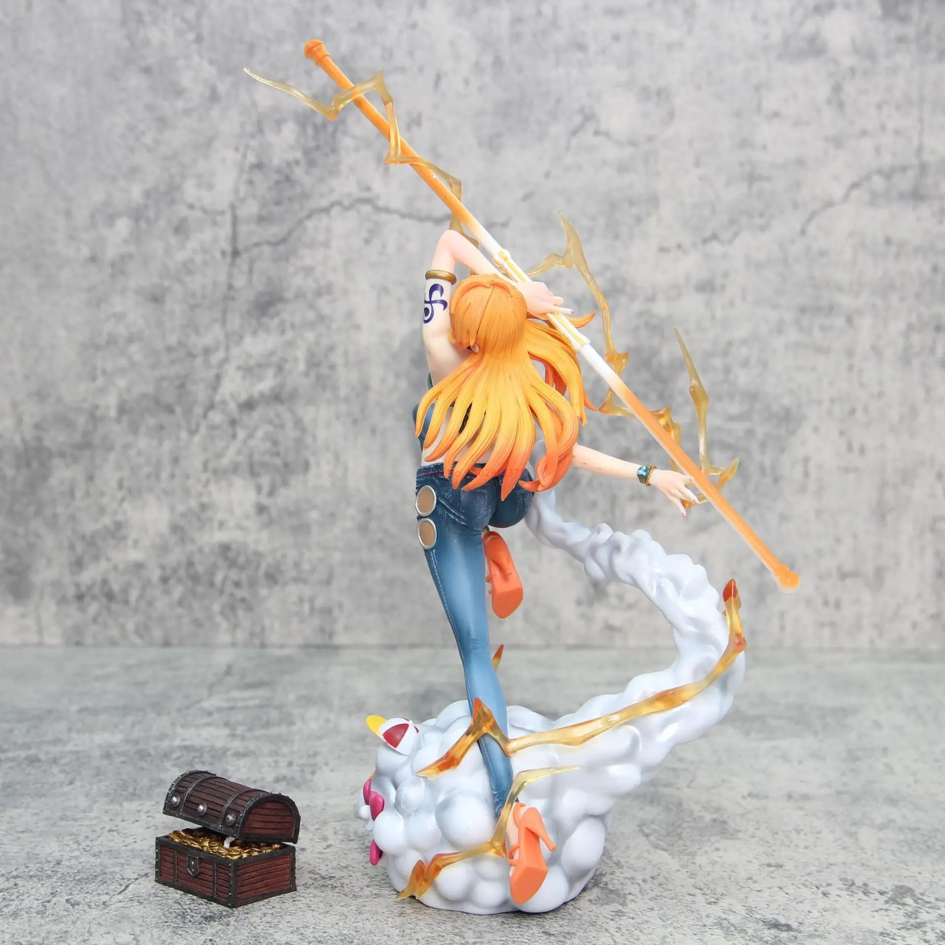 One Piece – Nami Action Figure with Zeus & Treasure Chest (32cm)