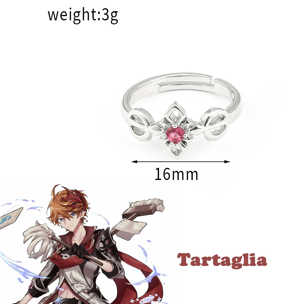 Genshin Impact Character Rings – Anime Jewelry Collection