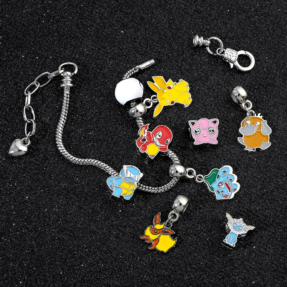 Pokémon Charm Bracelet – Poké Ball & Character Dangle Charms