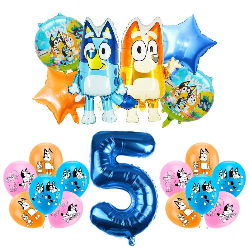 Bluey Birthday Balloon Set (1–9 Years)