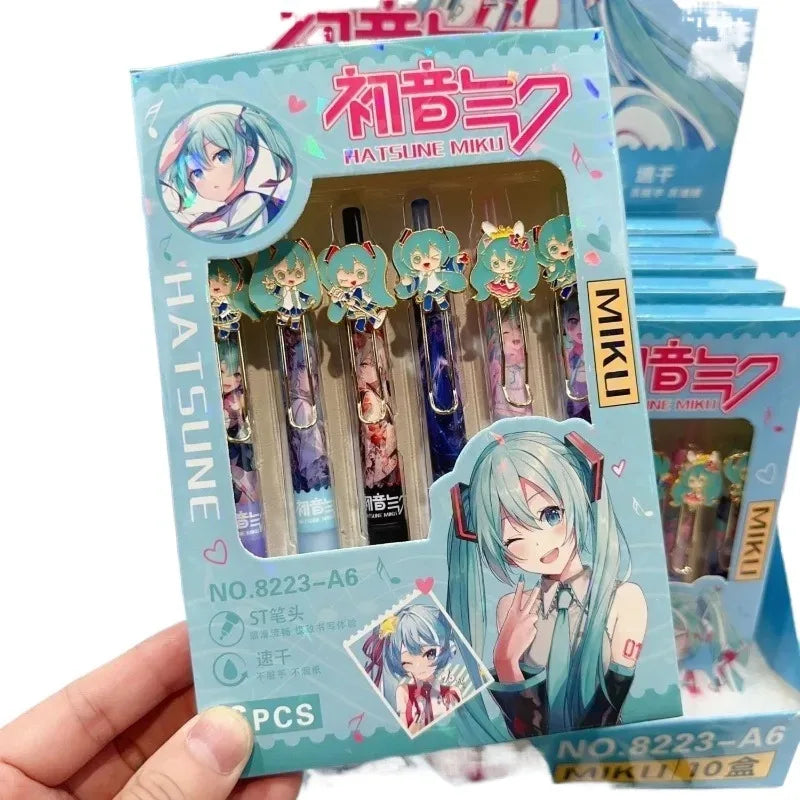 Hatsune Miku Gel Pen Set (6 pens)