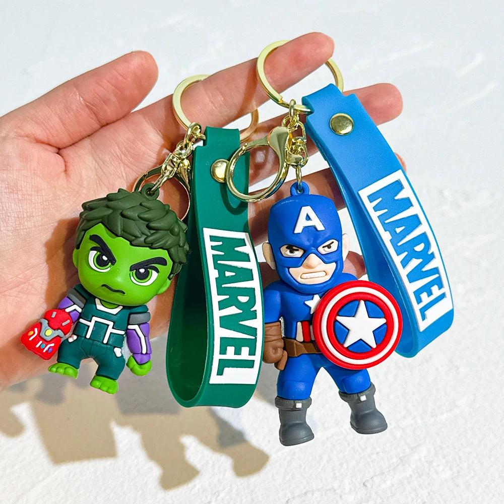 Marvel Avengers Superhero Keychain Collection – 6 Designs or Full Set