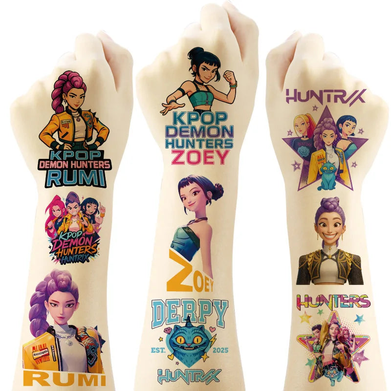 K-POP Demon Hunters Tattoo Stickers – 40pcs / 80pcs Set