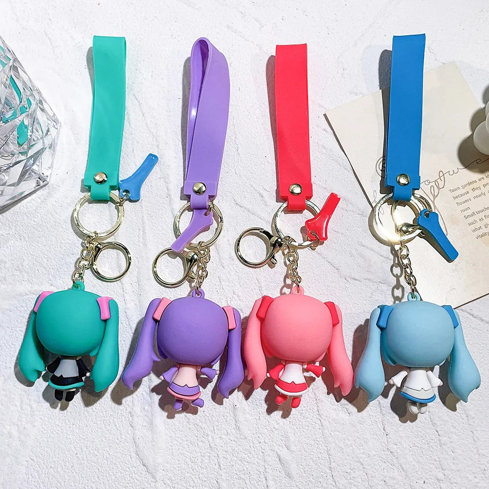 Hatsune Miku Keychain with Charm Strap