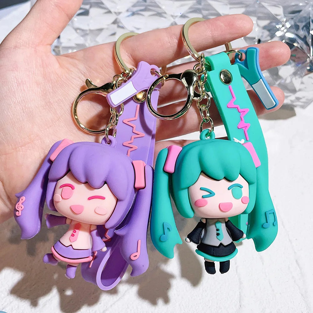Hatsune Miku Keychain with Charm Strap