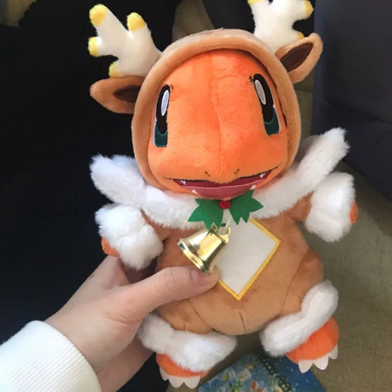 Christmas Pikachu & Charmander Plush Set – 25cm Holiday Edition