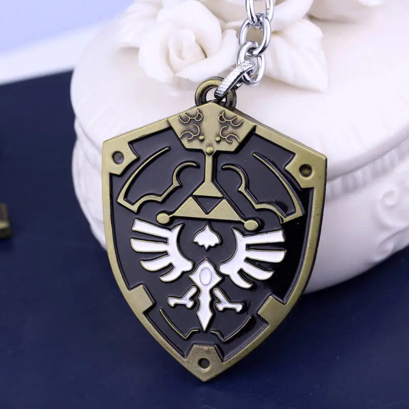 Legend of Zelda - Hylian Shield Metal Keychain