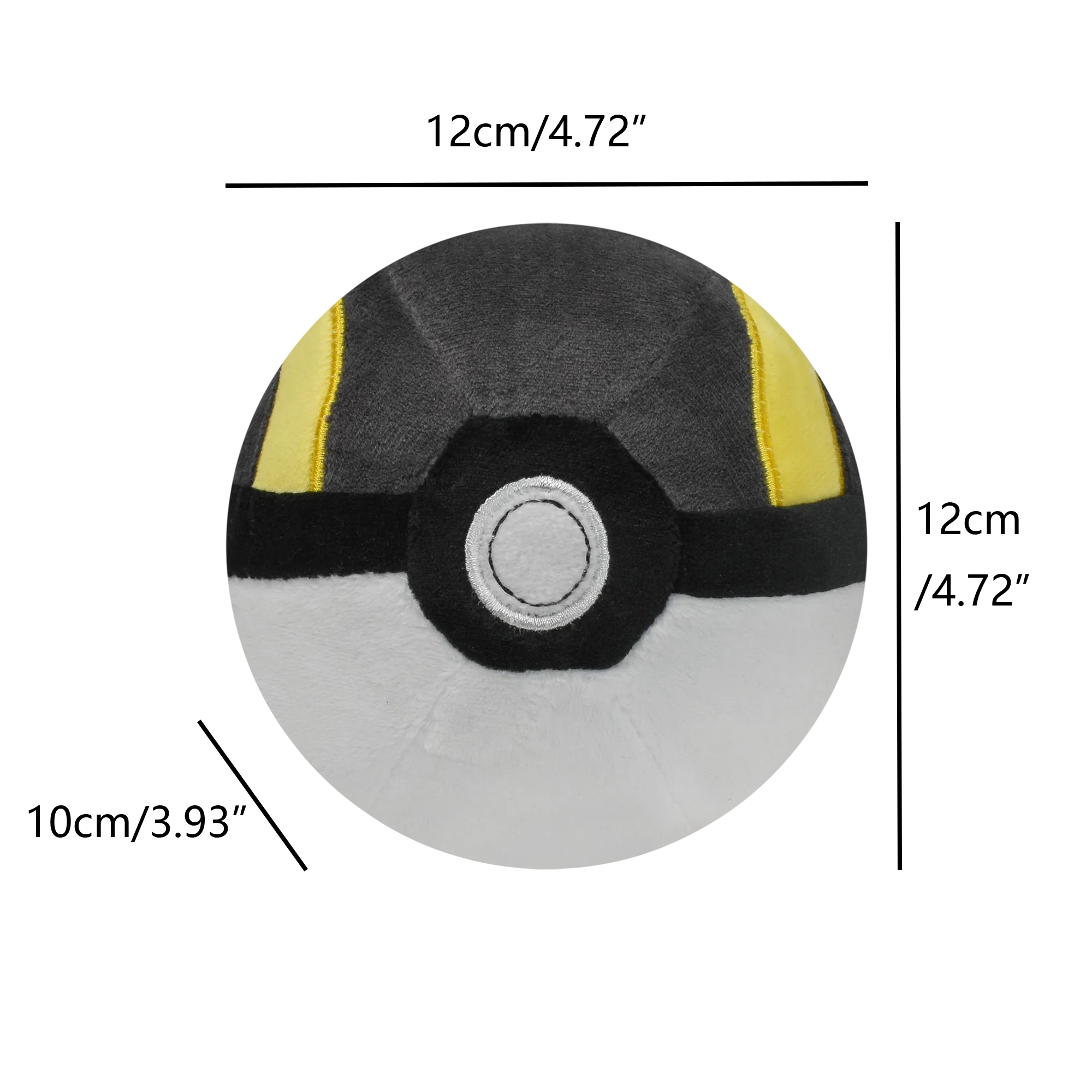 Pokéball Plush Toy – Soft 12 cm Pokémon Ball (Multiple Styles)