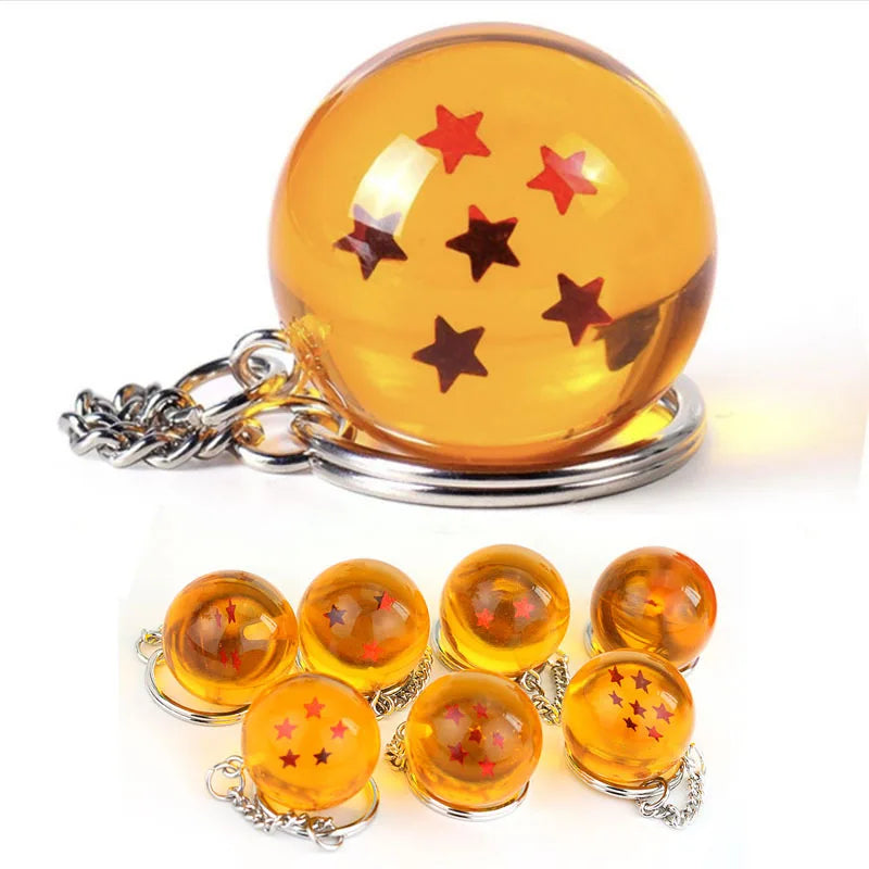 Dragon Ball Z Crystal Ball Keychain – Choose Your Star