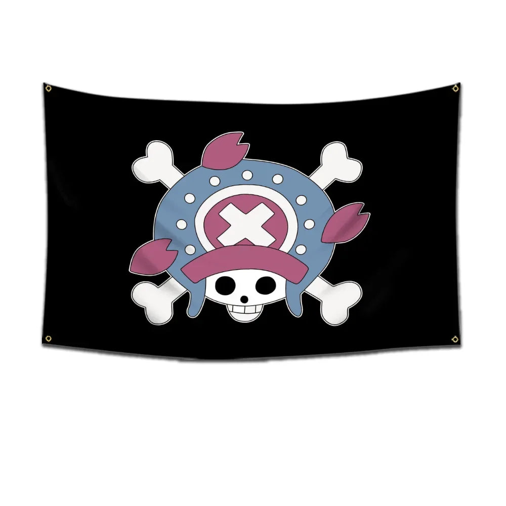 One Piece Pirate Flag Tapestry – 60x90cm Anime Wall Banner (Multiple Variants)