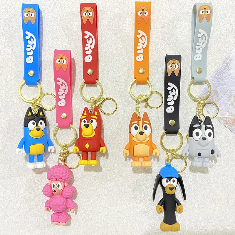 Bluey Character Keychains – 6 Variants