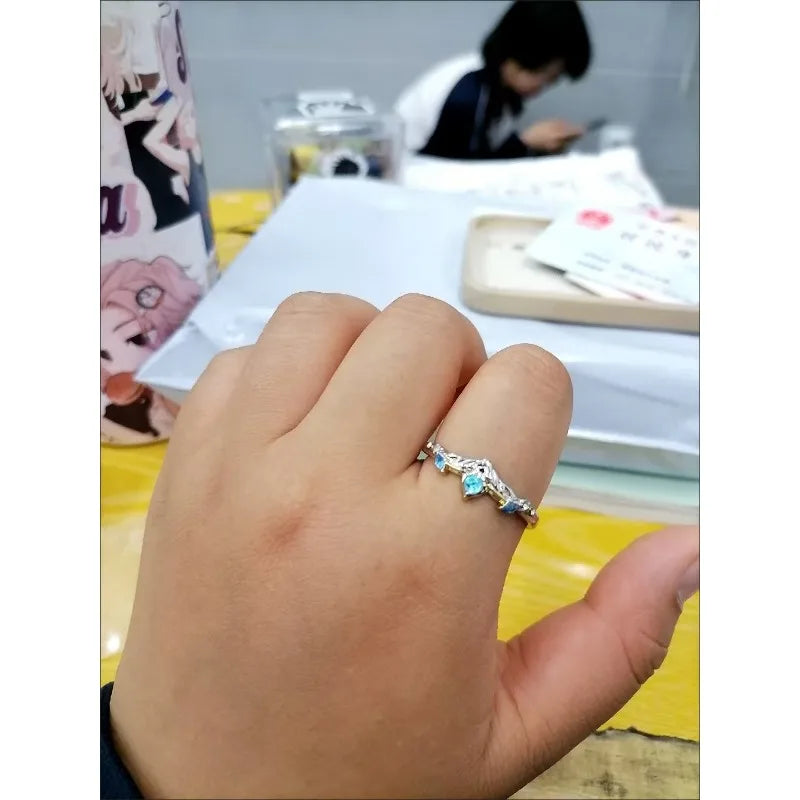 Game Wanderer Kunikuzushi Vagrant Hat Guy Balladeer Cosplay Ring Unisex Adjustable Opening Pendant Rings Jewelry
