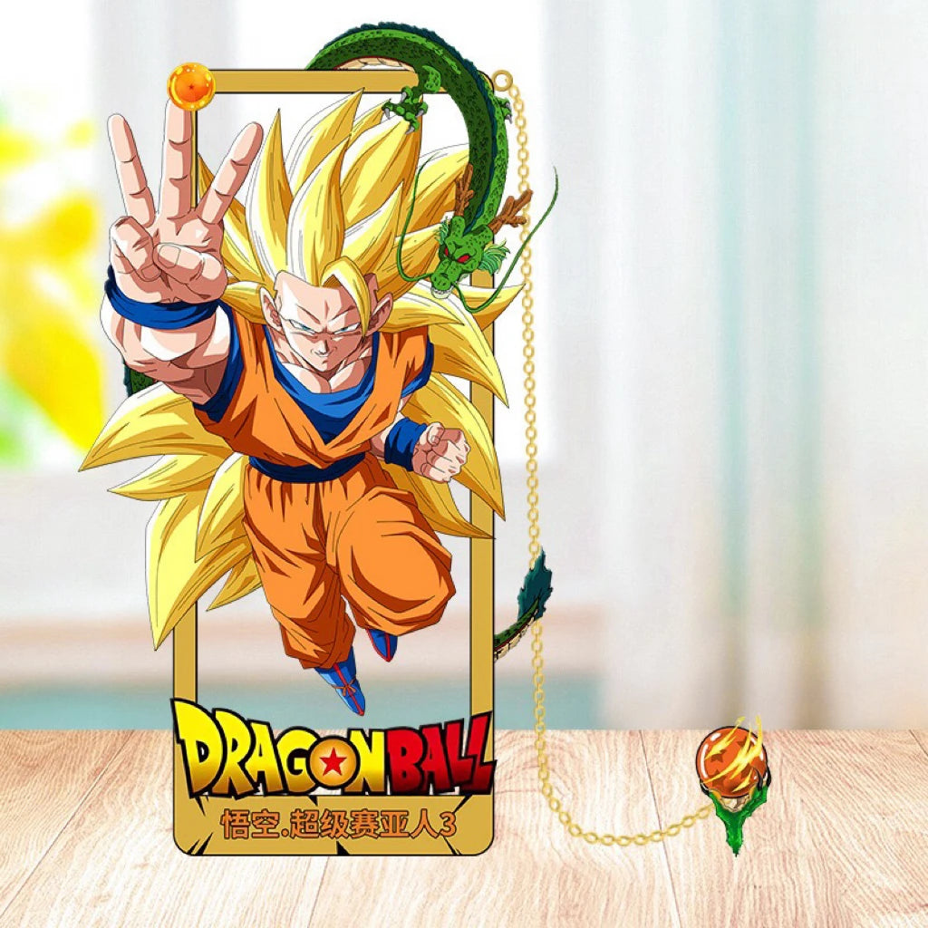 Dragon Ball Z 3D Metal Bookmarks – Anime Character Collection
