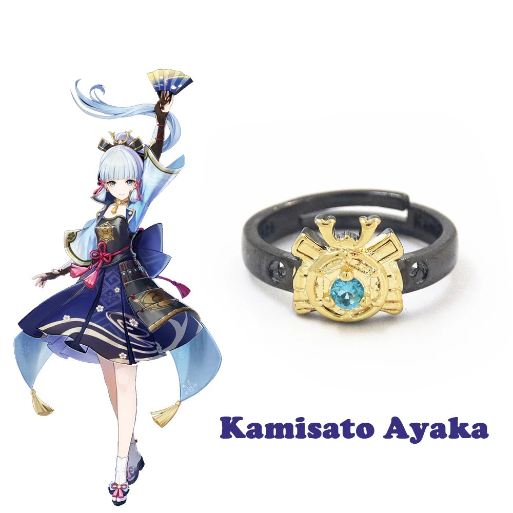 Genshin Impact Character Rings – Anime Jewelry Collection
