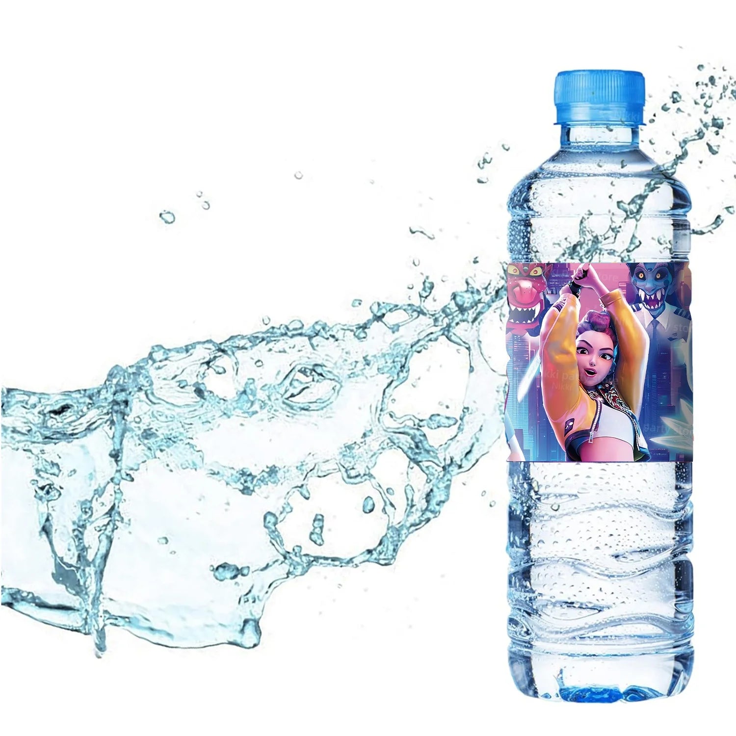 K-POP Demon Hunters Bottle Labels – 20pcs Party Sticker Set