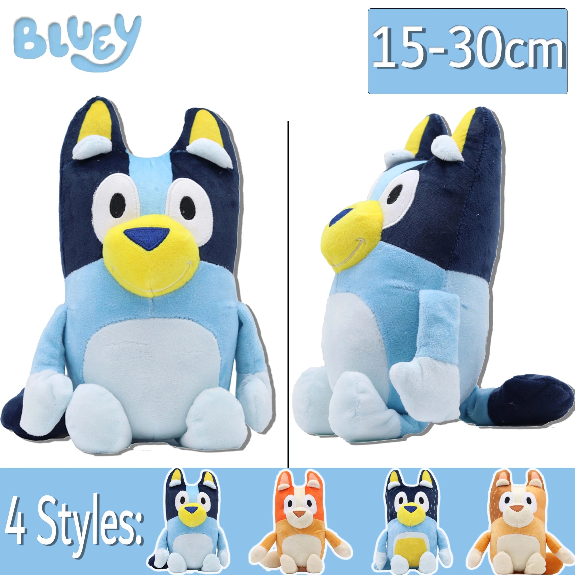 Bluey Family Plush Toys – 15cm & 30cm