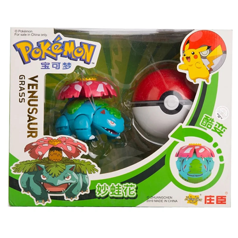 Pokémon Retractable Ball Figure – Assorted Characters