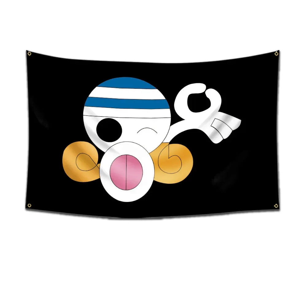 One Piece Pirate Flag Tapestry – 60x90cm Anime Wall Banner (Multiple Variants)