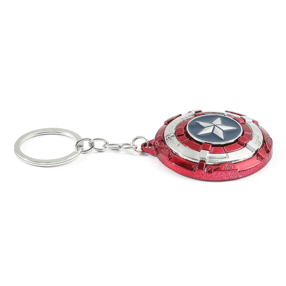 Captain America Shield Metal Keychain – Premium Zinc Alloy (52mm)