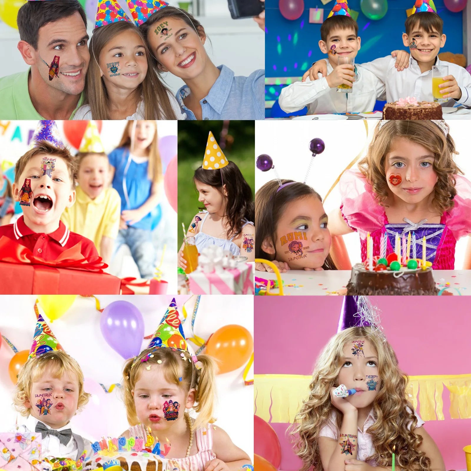 K-POP Demon Hunters Tattoo Stickers – 40pcs / 80pcs Set