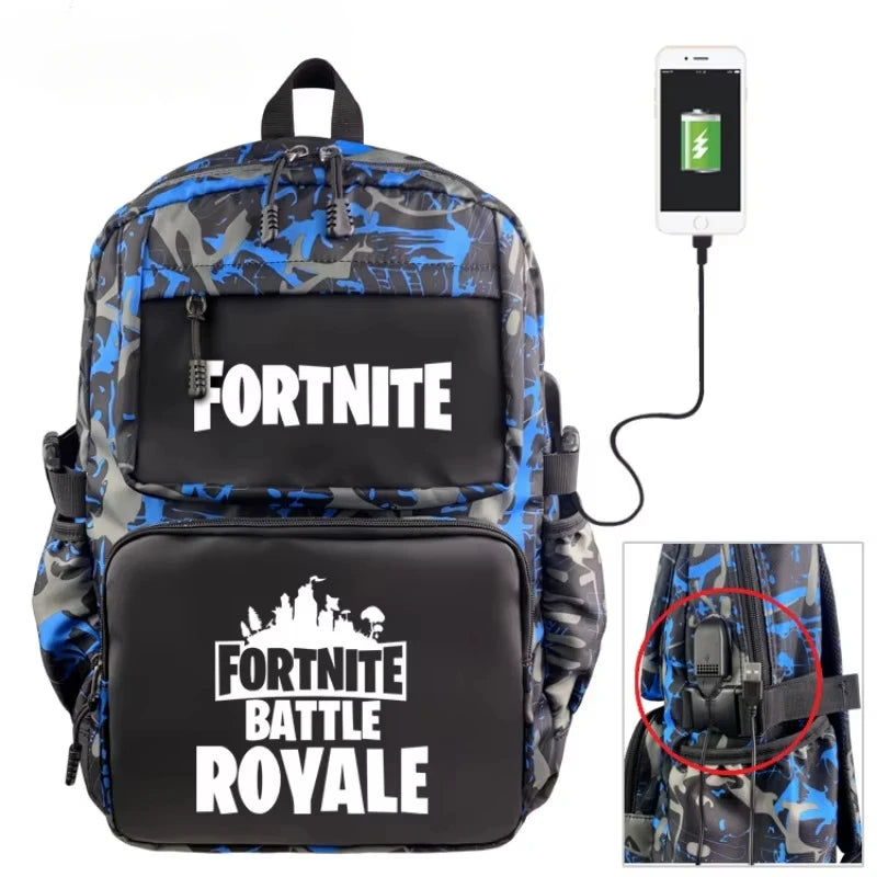 Fortnite Backpack – USB Charging Port – 45x39x23cm – Multiple Variants
