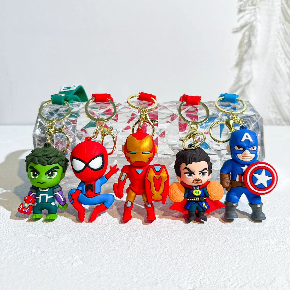 Marvel Avengers Superhero Keychain Collection – 6 Designs or Full Set