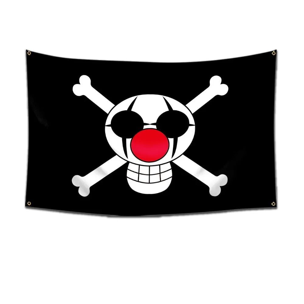 One Piece Pirate Flag Tapestry – 60x90cm Anime Wall Banner (Multiple Variants)