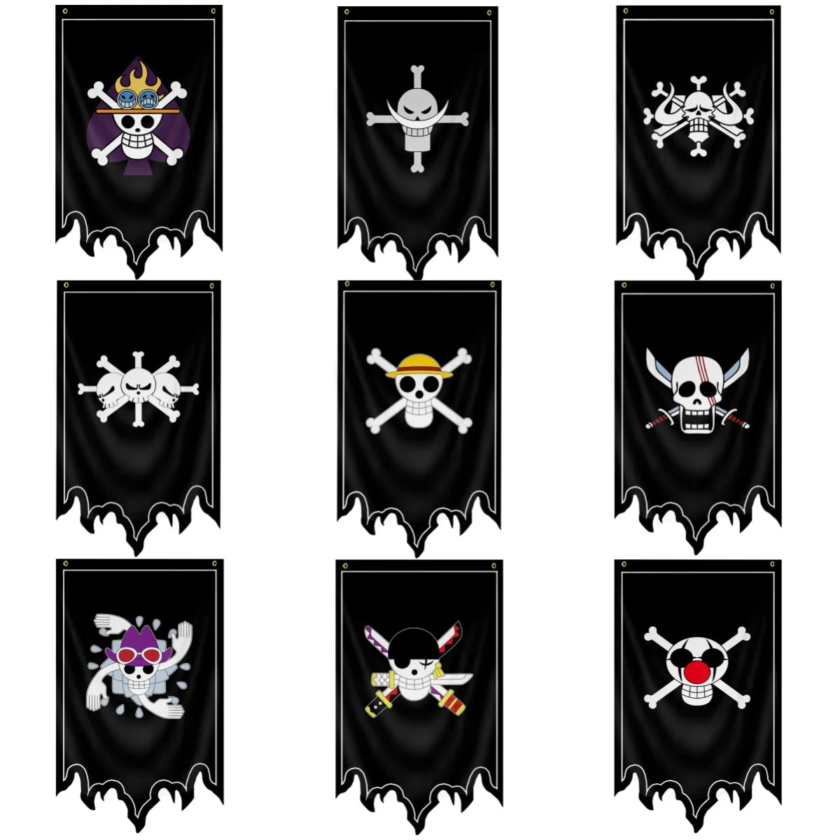 One Piece Pirate Crew Jolly Roger Wall Flag – 30x50cm