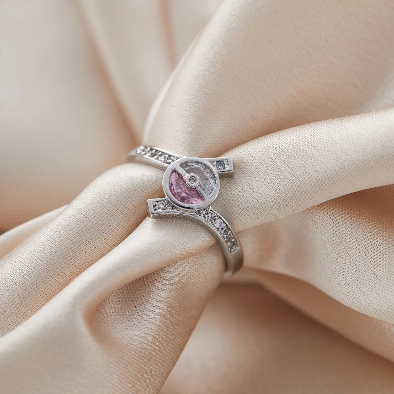 Poke Ball Inspired Ring – Multiple Sizes
