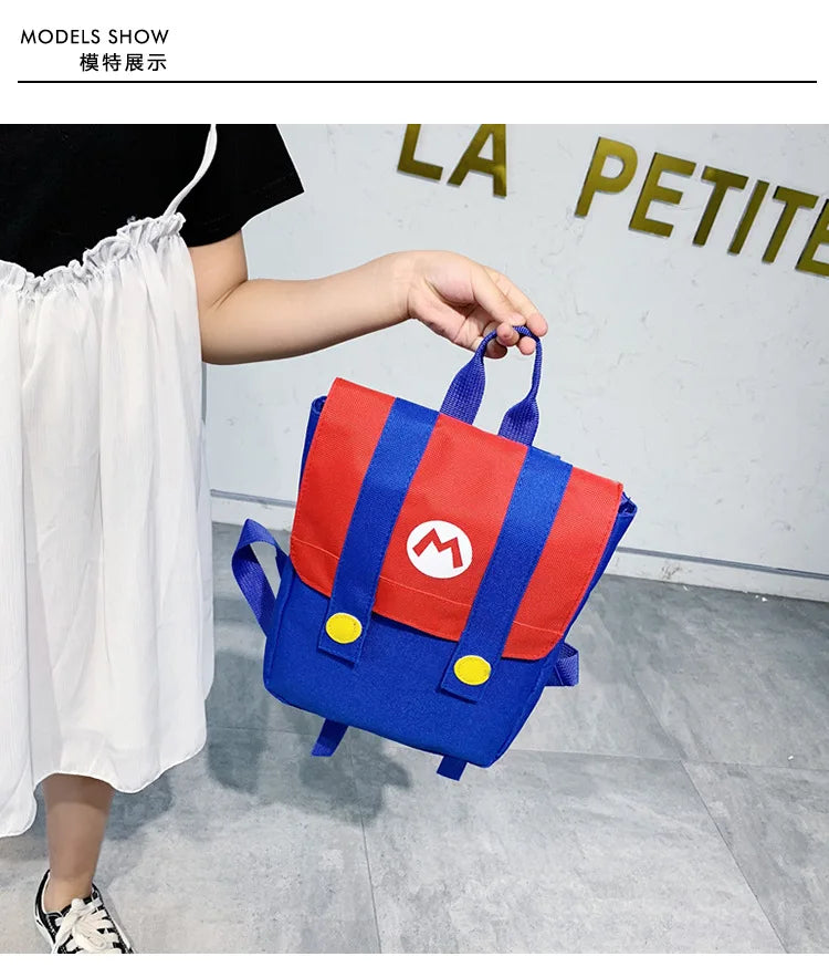 Super Mario & Luigi Kids Backpack – Cartoon Duo Design