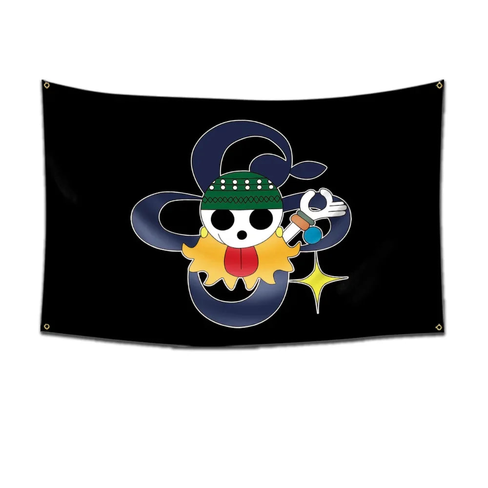 One Piece Pirate Flag Tapestry – 60x90cm Anime Wall Banner (Multiple Variants)