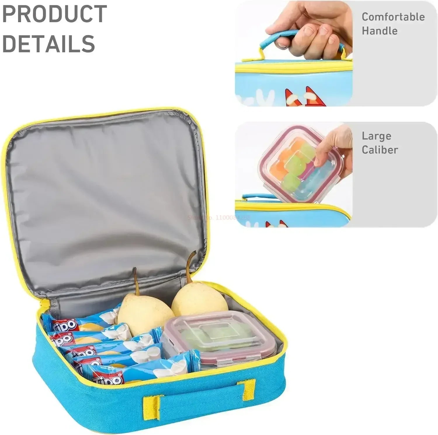 Bluey Insulated Lunch Box – Kids' Food Storage Bag