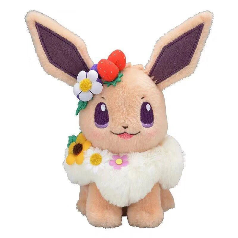 Eevee Flower Crown Plush – 20cm Pokémon Soft Toy