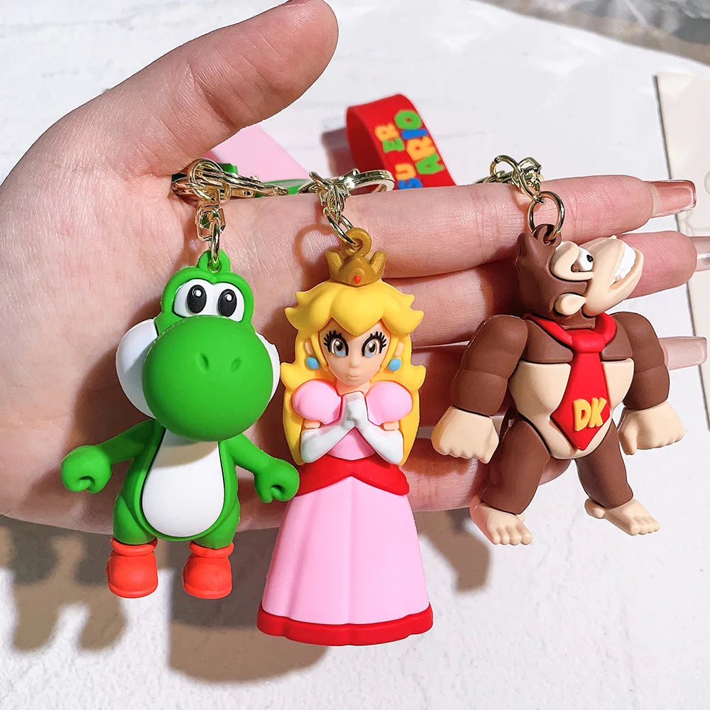 uper Mario Character Keychain – Mario, Luigi, Yoshi & More