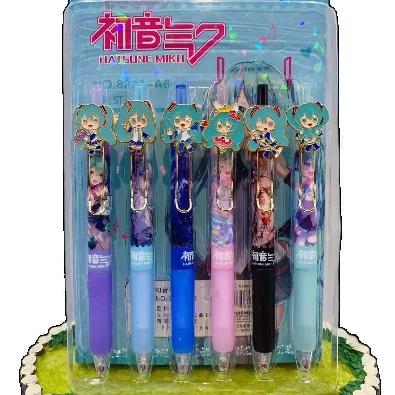 Hatsune Miku Gel Pen Set (6 pens)