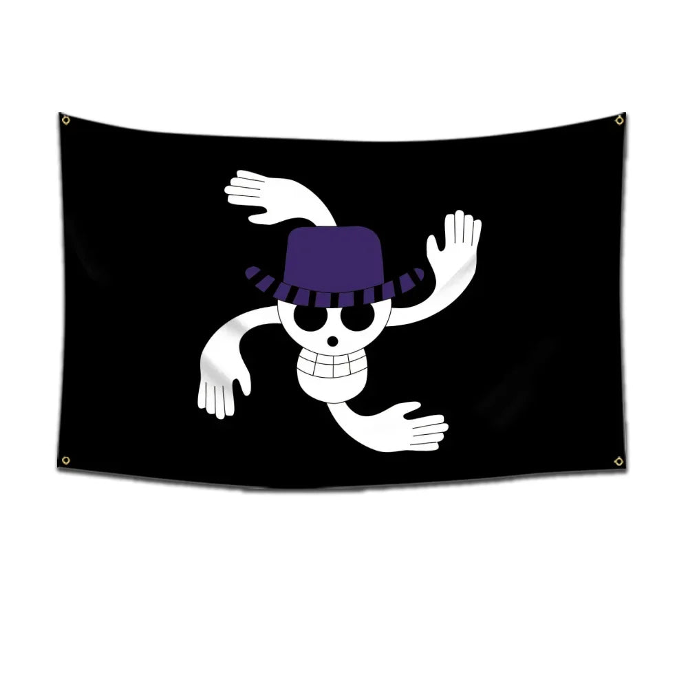 One Piece Pirate Flag Tapestry – 60x90cm Anime Wall Banner (Multiple Variants)