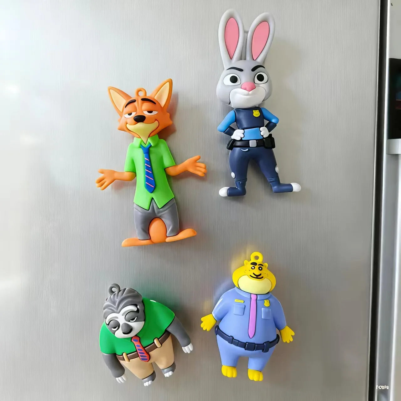 Zootopia 3D Fridge Magnets – Character Magnet Set (4pcs)