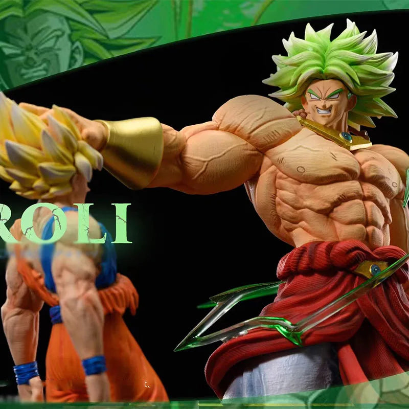 Dragon Ball Z Broly vs Goku Figurine – 28cm / 20cm Figurine