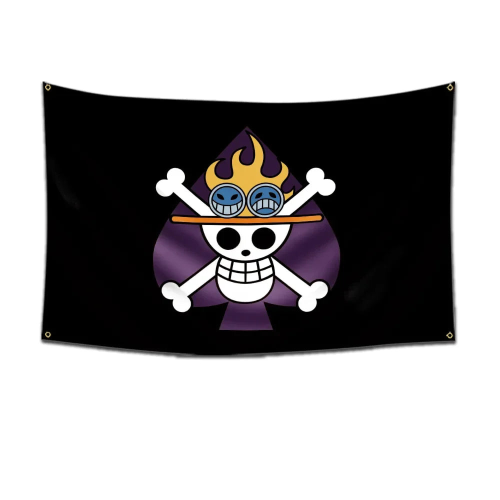 One Piece Pirate Flag Tapestry – 60x90cm Anime Wall Banner (Multiple Variants)