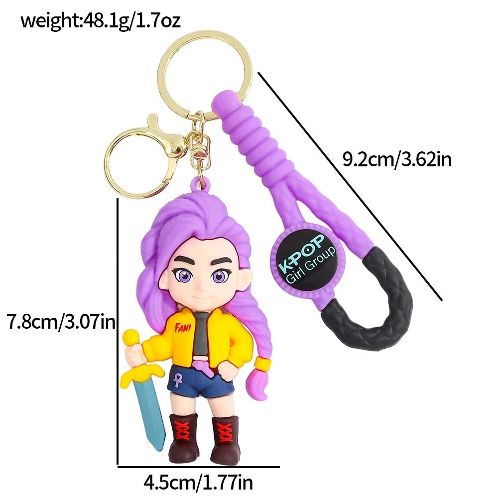 K-Pop Demon Hunters Character Keychains